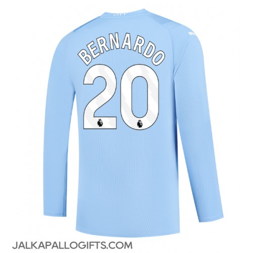Manchester City Bernardo Silva #20 Kotipaita 2023-24 Pitkähihainen